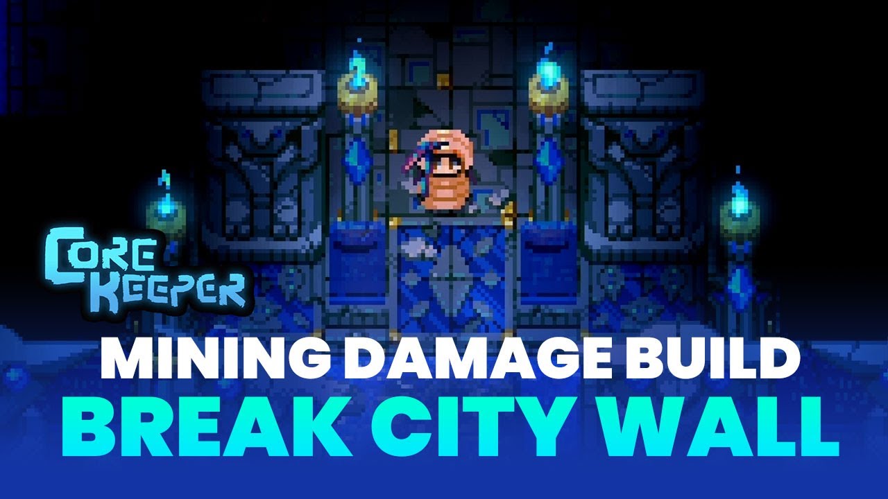 Core Keeper | Mining damage build for break city wall (SUNKEN SEA)