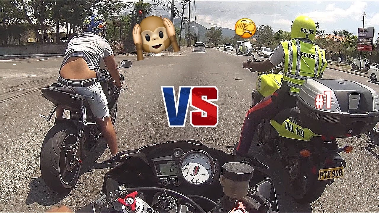 ** Police want to Race???!** R&R M.C. - Yamaha R6 & R6s - UTECH - Kingston, Jamaica #876bikelife