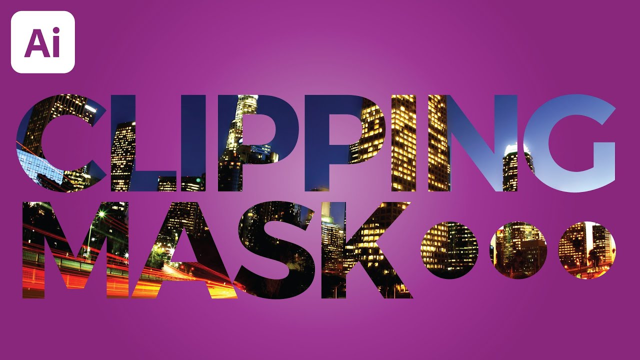 Text Clipping Mask Illustrator Tutorial