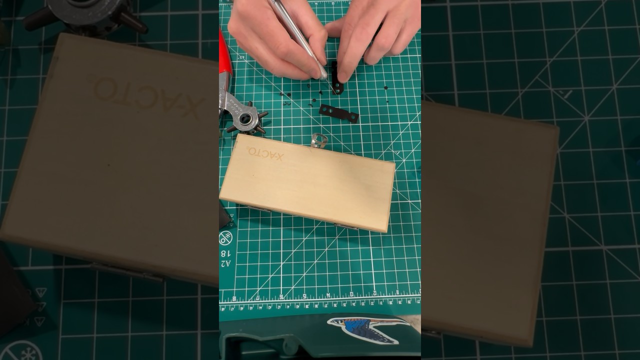 Follow along as we make some new leather anklets for Ruben!
