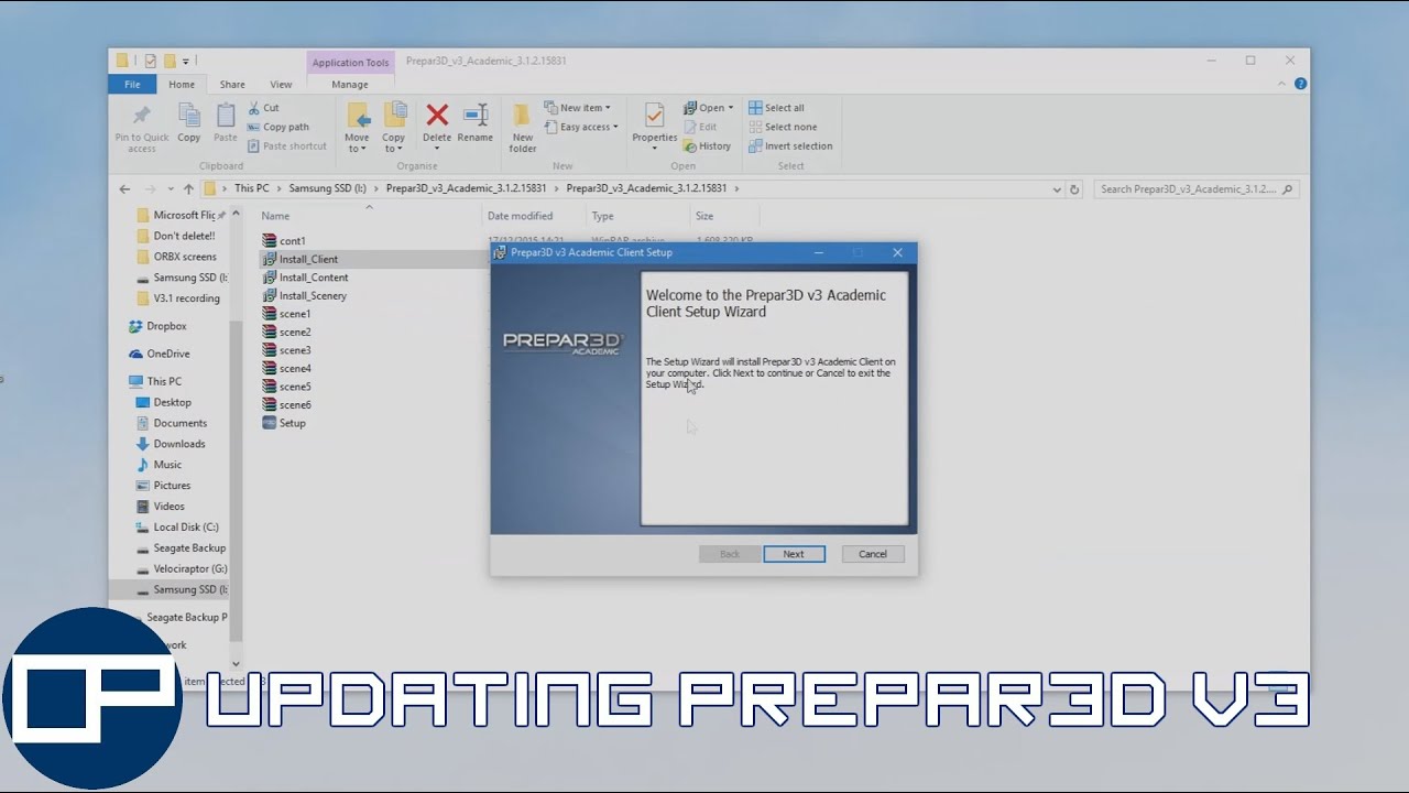 Prepar3d V3 update tutorial