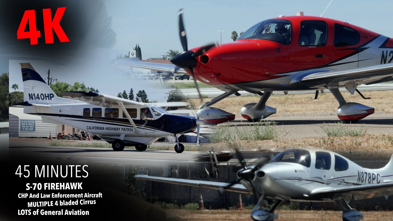 45 MINUTES of Small Propeller Planespotting 