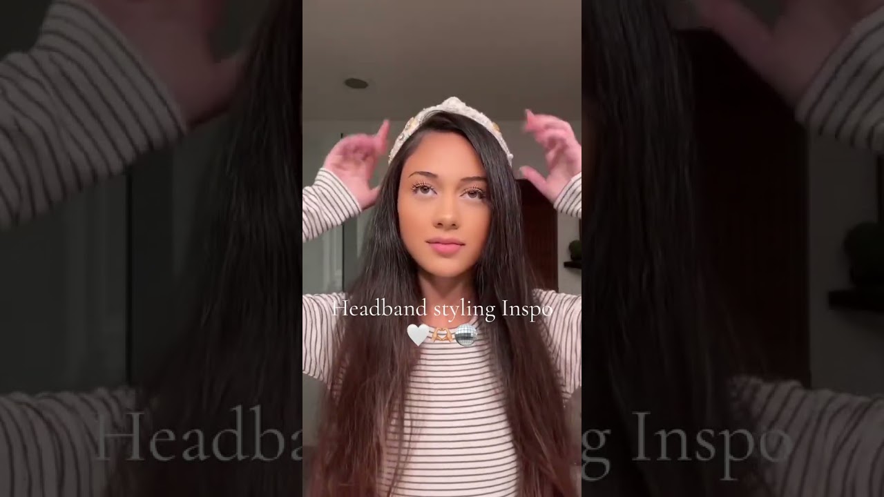 Headband hairstyle styling 🪩🤎🫶🏼