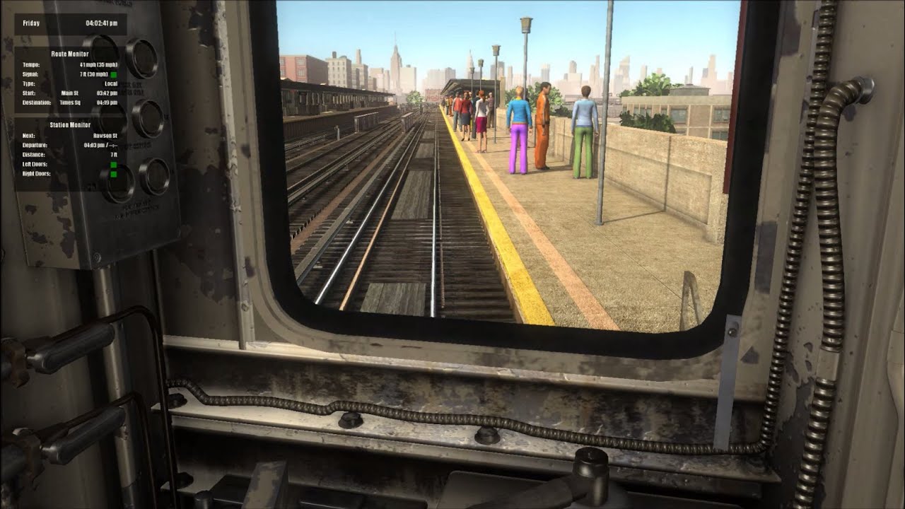 World of Subways 4 HD: New York City Subway 7 Train Redbird Round Trip Cab Ride Early Evening Shift