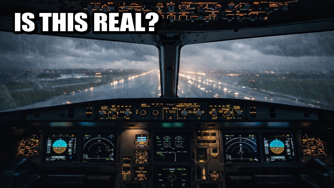 Extreme Realism A321 Landing Rain & Clouds No Mods