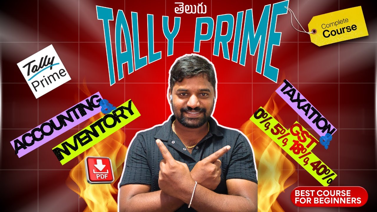 Tally Prime Complete Course in Telugu | Full Tally Prime Tutorial | Accounting, GST & Inventory