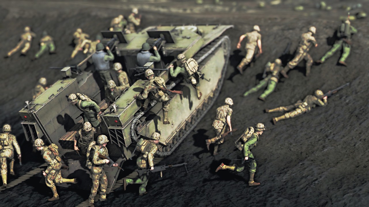 Soldiers Land in the Pacific | Tilt Shift