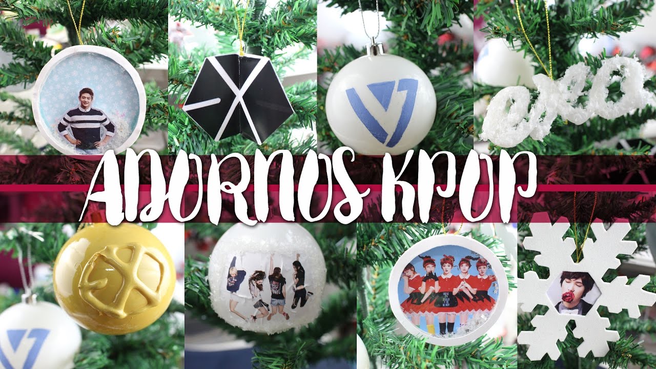 KPOP DIY: Adornos de Navidad KPOP |K-freak| SHINee, EXO, Red Velvet, CNblue, Seventeen | #K-ristmas2