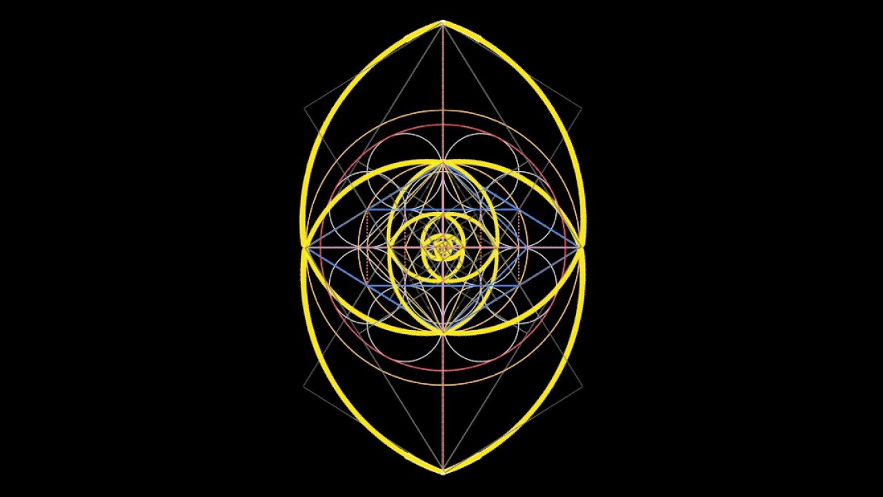 The Golden Geometry of the Reuche God-Seed Revelaed- Golden Spirals at the Center
