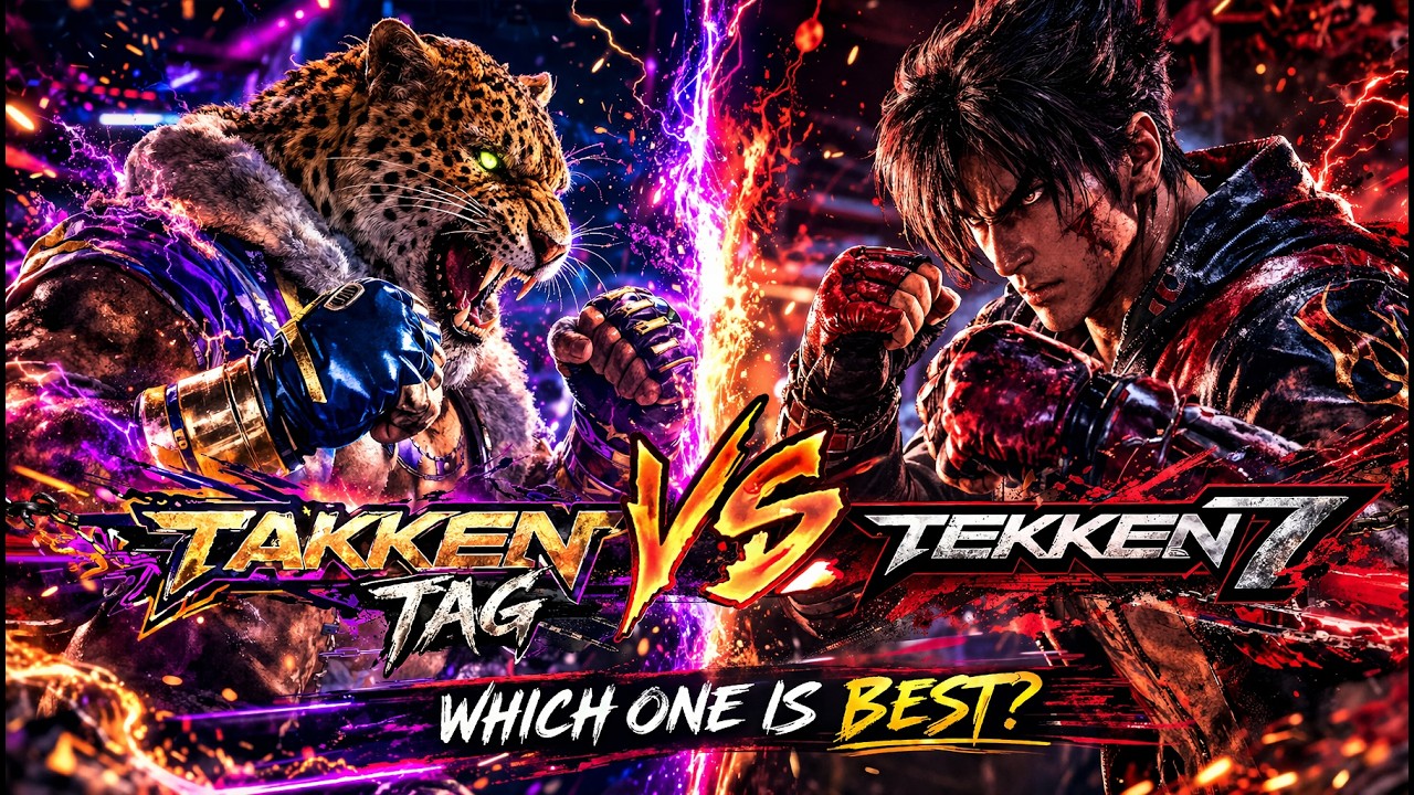 KING vs JIN | Tekken Tag vs Tekken 7 #tekken7  #tekken #gaming #tekken3 #tekken8 #tekken7mobile | V
