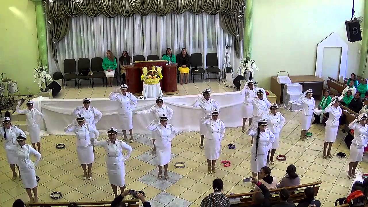 Exército de Mirian  coreografia com pandeiro Marcha Israel