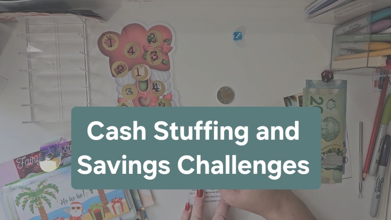 December wk 2 | Cash Stuffing and Savings Challenges | Low income | Canadian Currency 