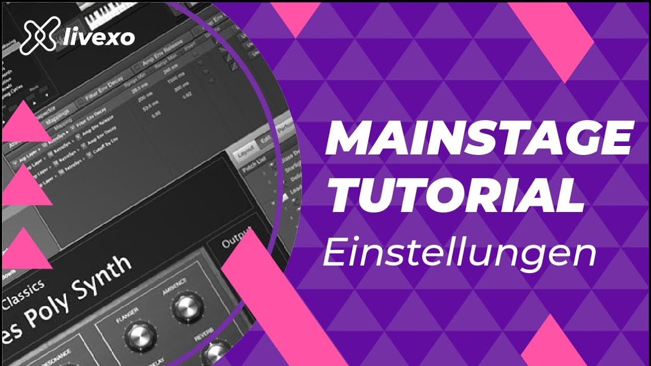 Einstellungen - MAINSTAGE Basic Tutorial