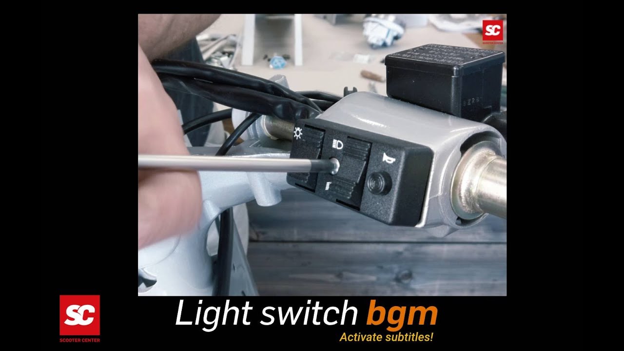 Tutorial Vespa PX Installing Vespa Light switch bgm / Vespa wiring how to
