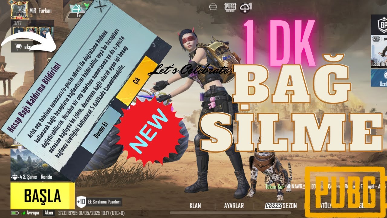 PUBG HESAP BAĞI SİLME 2025 E POSTA TEFON FACEBOOK TWİTER ANINDA SİLME YENİ BAĞ KALDIRMA