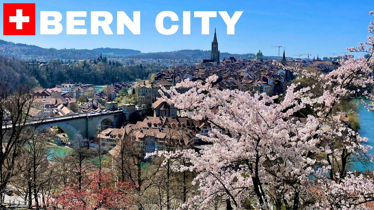 Beautiful BERN on Springtime||Driving around Bern City