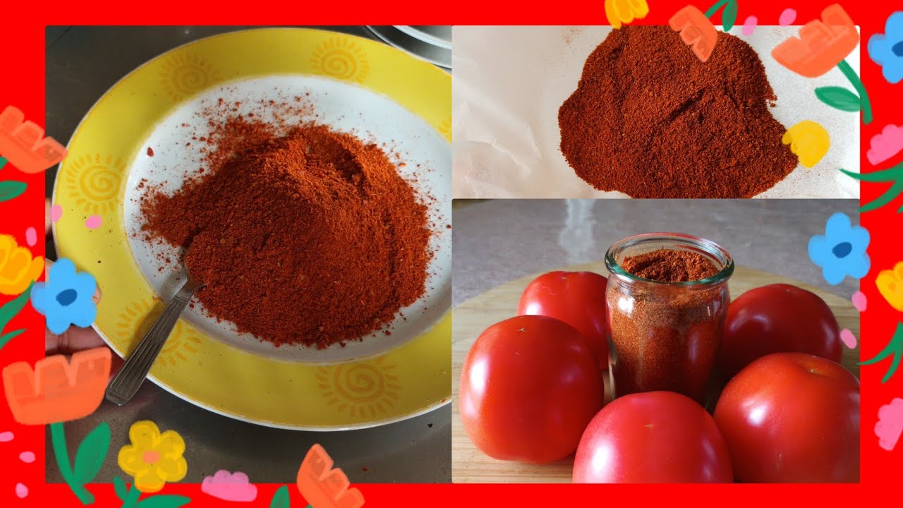 Poudre de tomates 🍅 🍅 bio fait maison 🏠