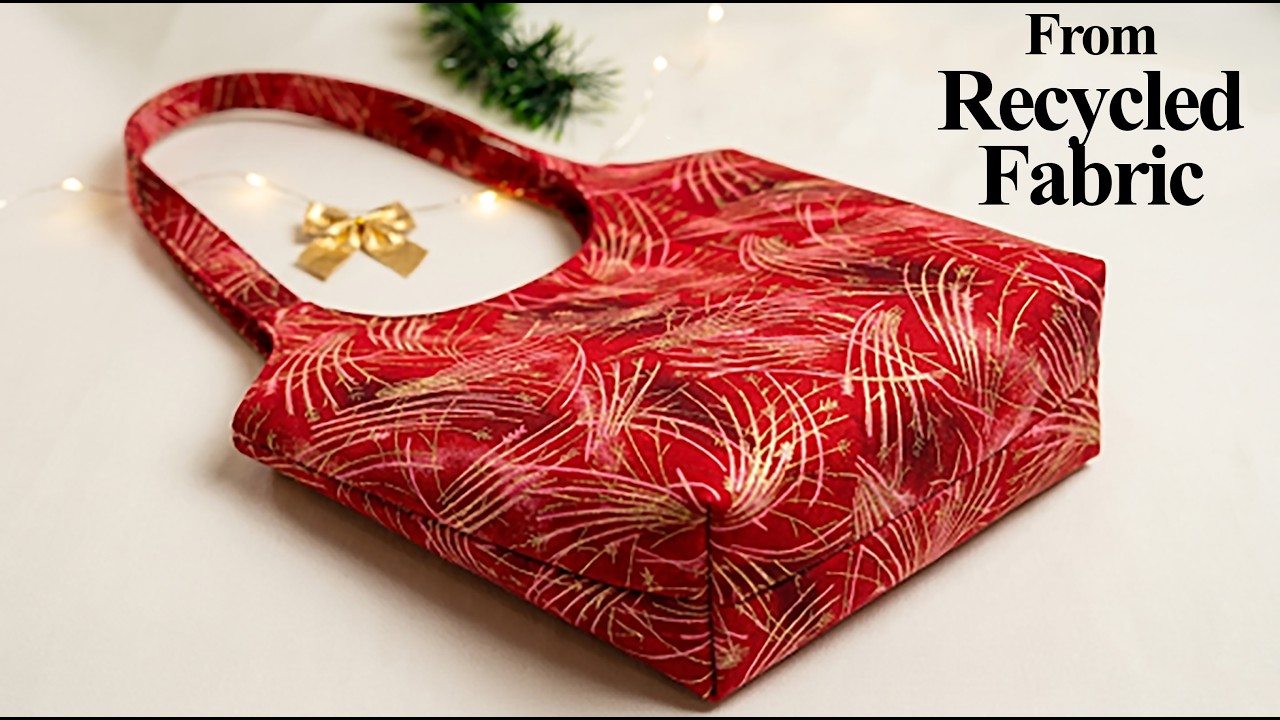 Simple Way to Make a Handbag/Shoulder Bag - DIY Cutting and Stitching at Home