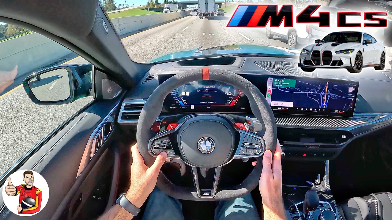 BMW M4 CS 2025 года выпуска — суперкар за полцены // Первый тест (от первого лица)