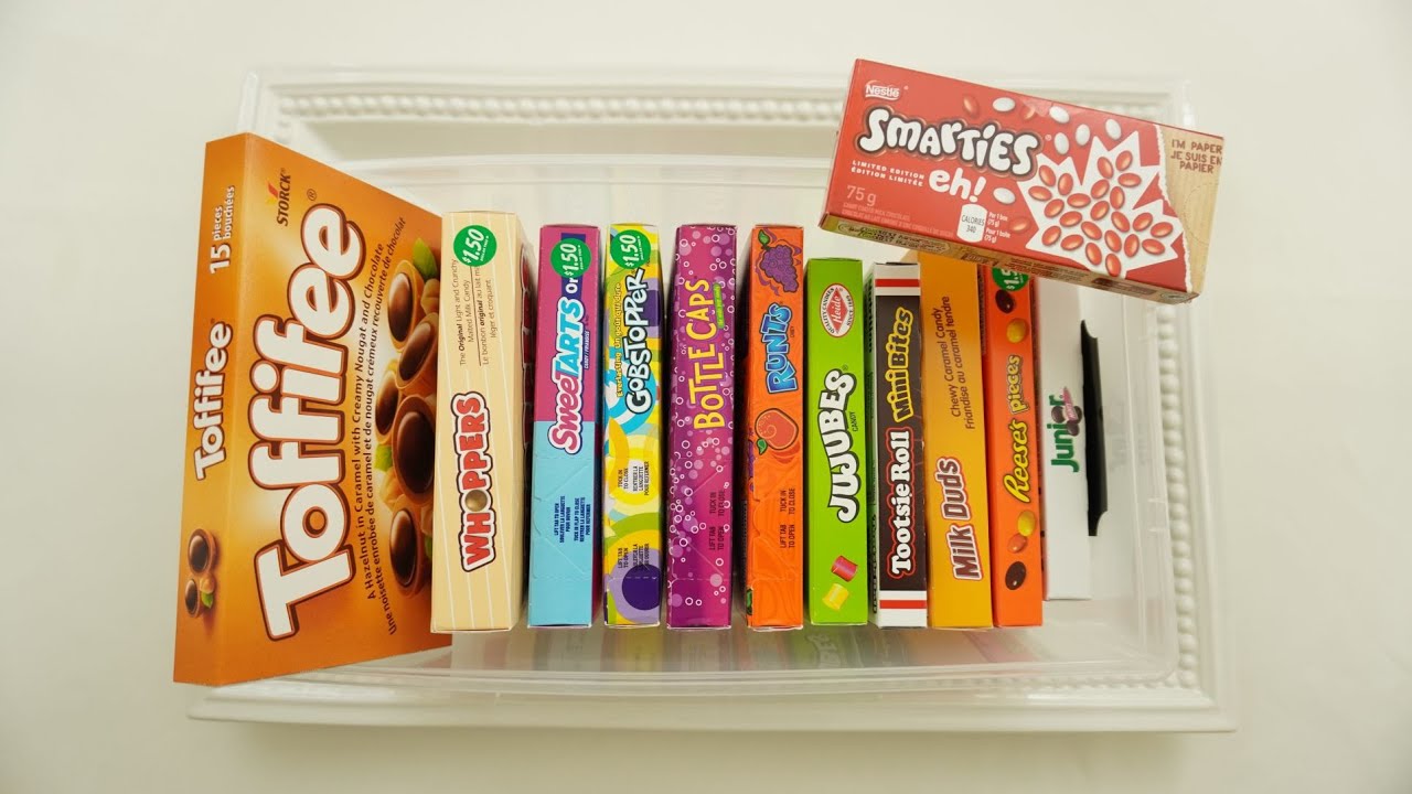 Unboxing Theatre Chocolate Candy Milk Duds Jujubes Runts Tootsie Roll Reese&rsquo;s +more (ASMR Friendly)