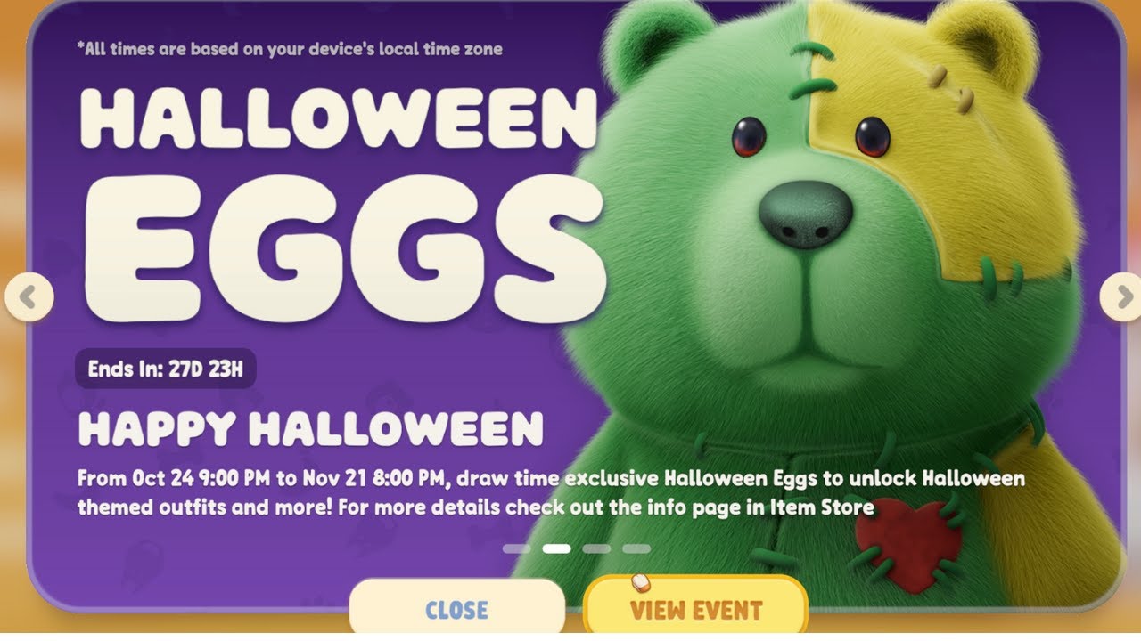 New Halloween Eggs in Party Animals !