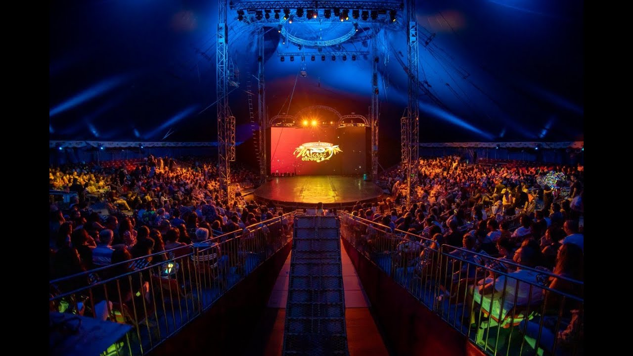 Circo Mirage vista do camarote. Mirage Circus view from the cabin.