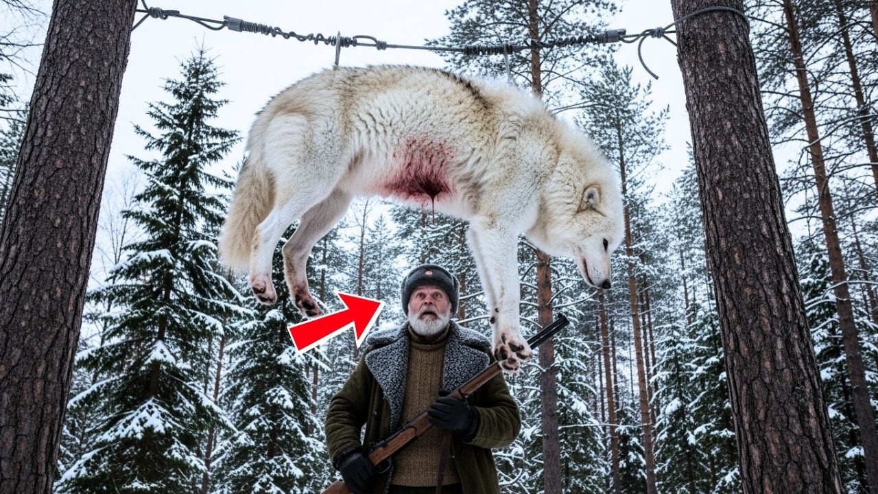 Он спас беременную белую волчицу в капкане — и тайга однажды спасла его в ответ