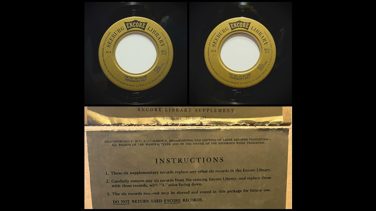 Seeburg 1000- Encore 34 (Supp. Pack 2)- A1- You And The Night And The Music