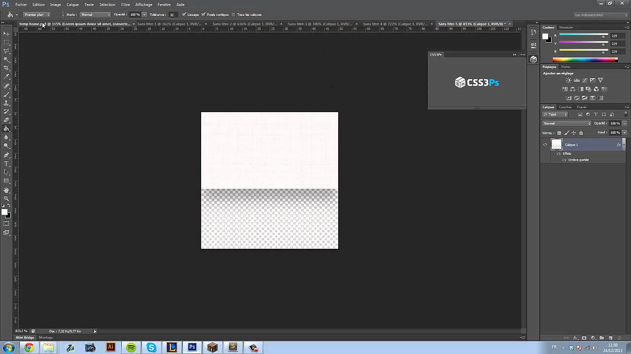 [Tuto] Webdesign et Codage d'un Blog / Portfolio : Episode 3 : D&eacute;but du codage