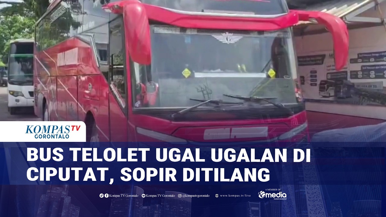 Bus Telolet Ugal Ugalan di Ciputat, Sopir Ditilang