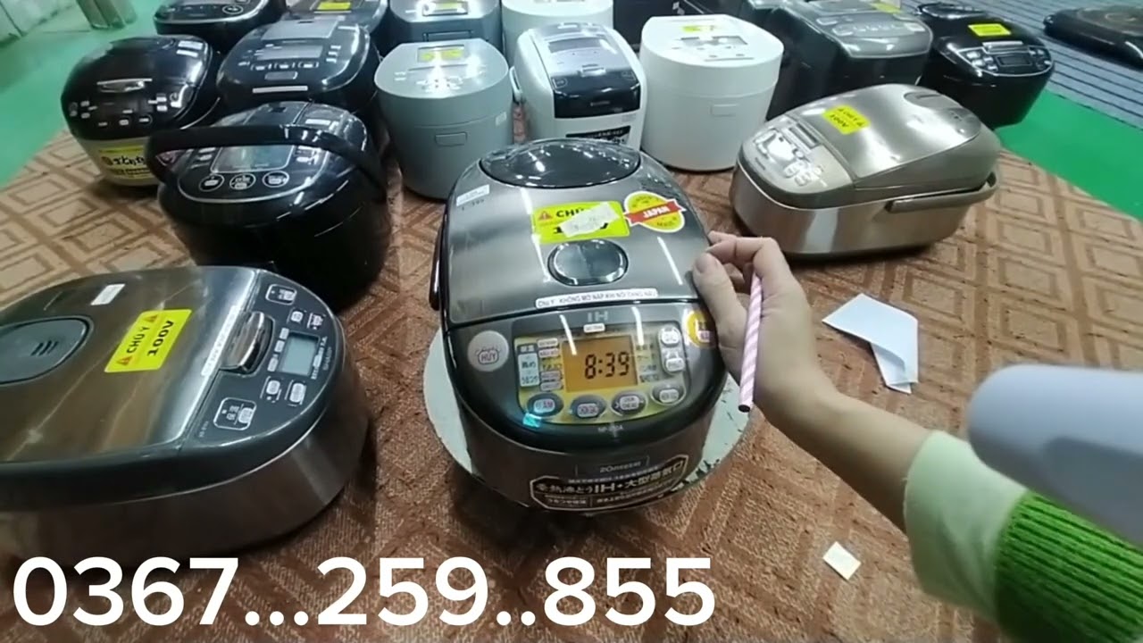 Video báo giá các mẫu nồi cơm Nhật ạ 