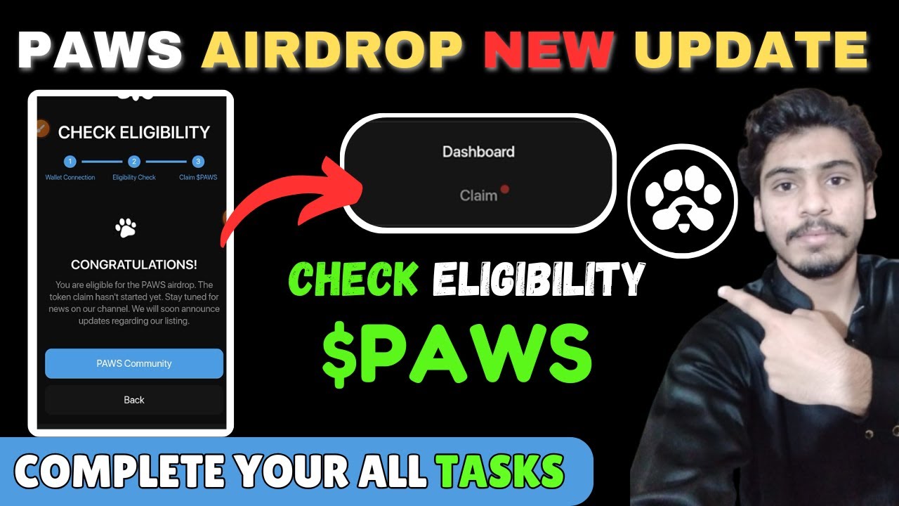 PAWS Airdrop Claiming Update | PAWS Latest News | Check Your Eligibility | Watch Now