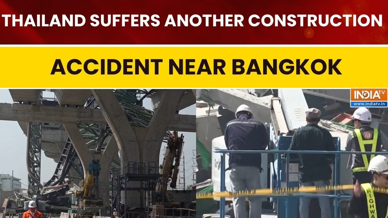 Thailand Faces Another Construction Accident Near Bangkok As Crane Collapses on Rama 2 Road