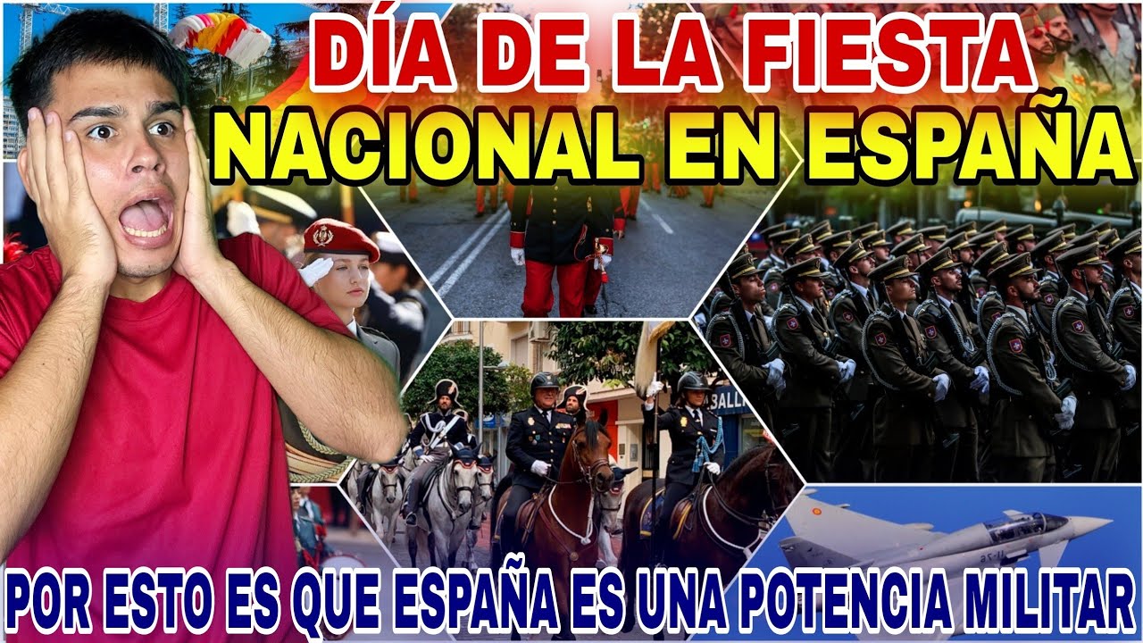PARADA MILITAR🎖 por el D&Iacute;A de la HISPANIDAD🌎 en la CIUDAD🏙 de MADRID🇪🇸 Cubano Reacciona 2023 #Espa&ntilde;a
