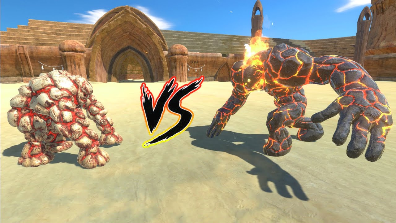 LAVA BOY vs LAVA GOLEM Who Is The Strongest? - Animal Revolt Battle Simulator