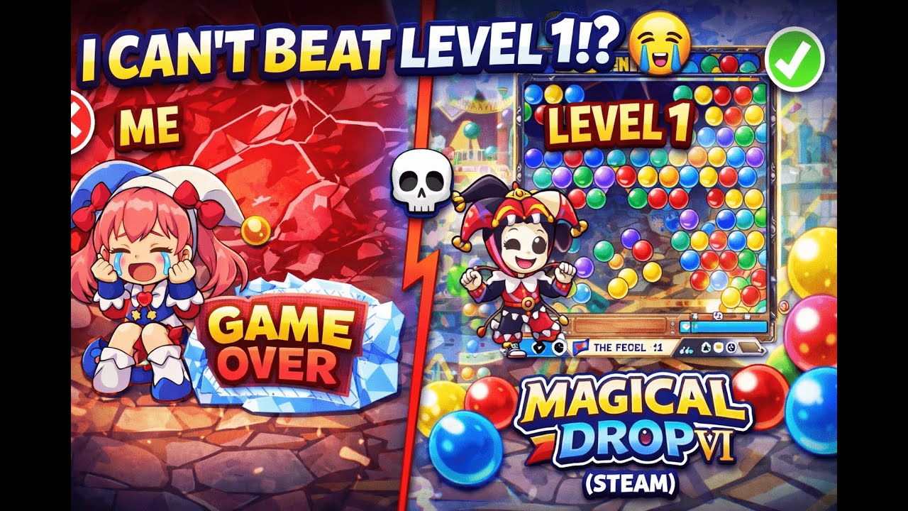 I Can’t Beat Level 1… Seriously 😭 | Magical Drop VI
