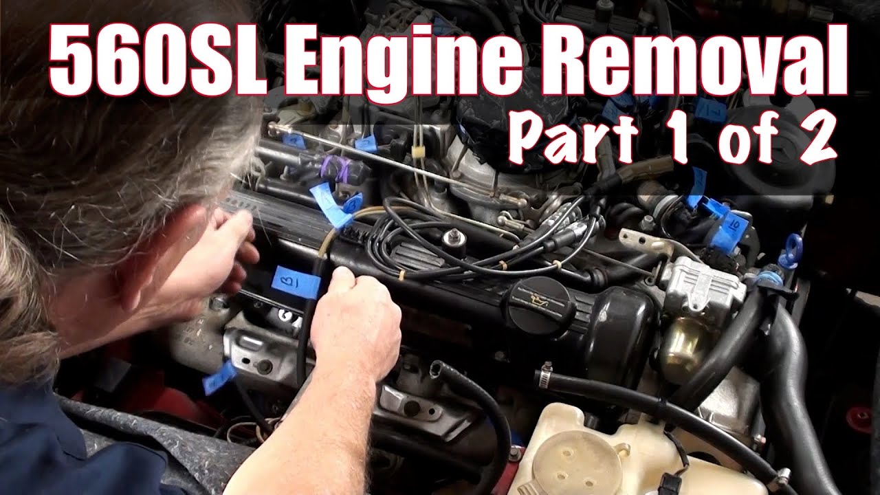 560SL - Engine Removal Part 1 of 2