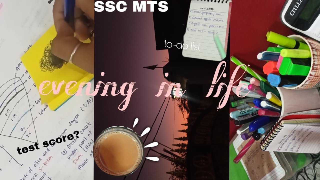An evening in my life💮❄️lots of studyingll mock test score?🤔🌹#studyvlog 