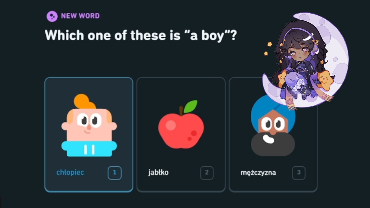 Luna Learns Polish For The 1st Time Via Duolingo // Sep 20th