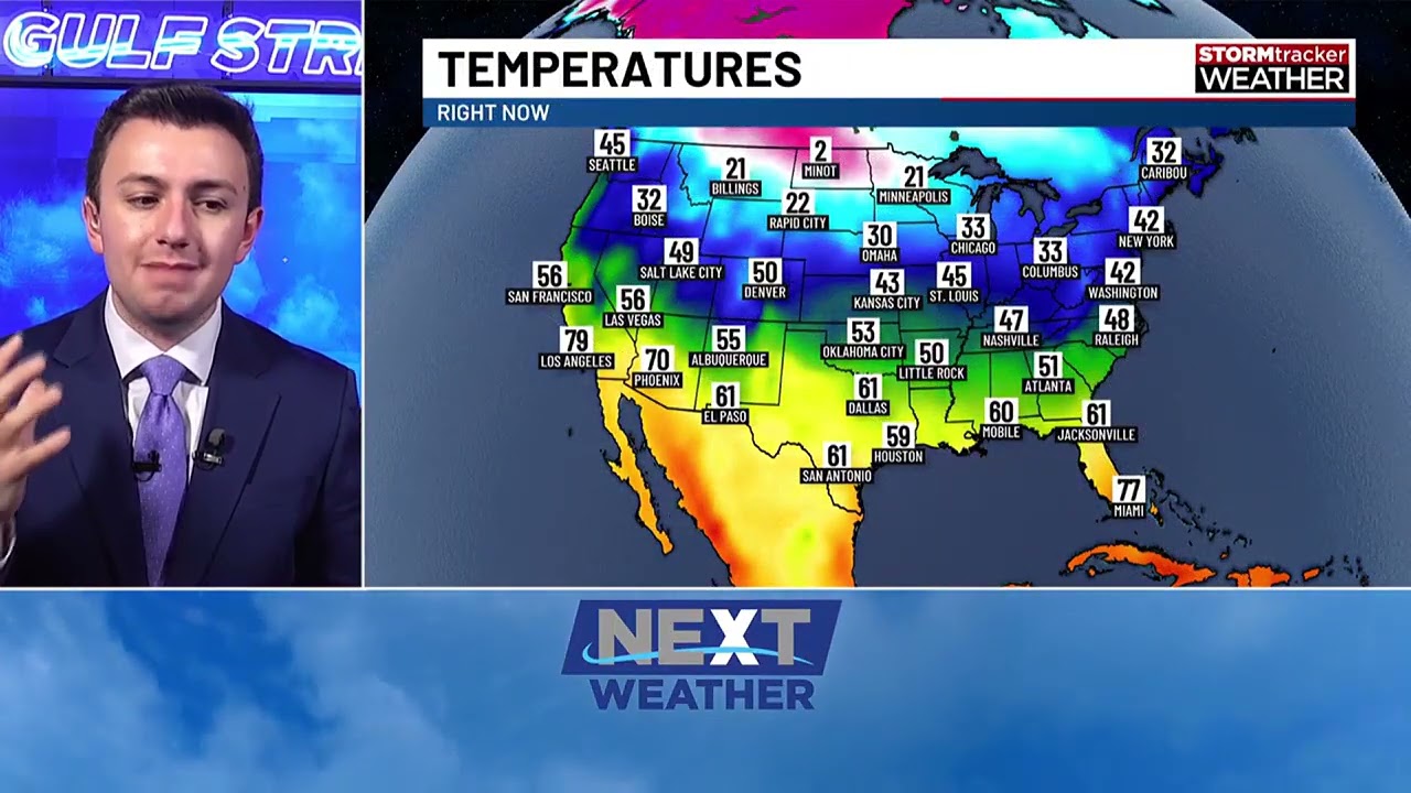 Arctic blast next week and a possible Gulf low…
