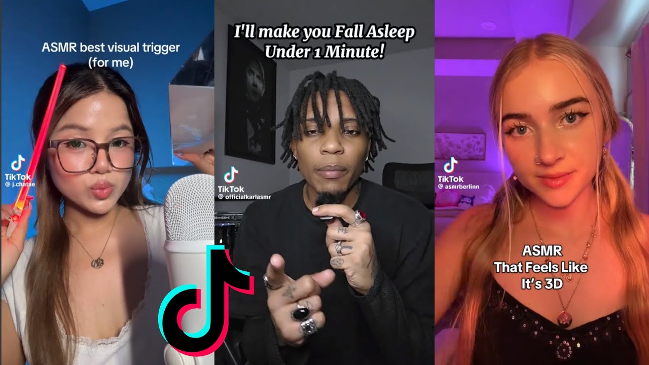 💤🔊 VISUAL ASMR TikTok Compilation | Trigger Sounds, Mouth Sounds, Whispers, Relaxing visuals