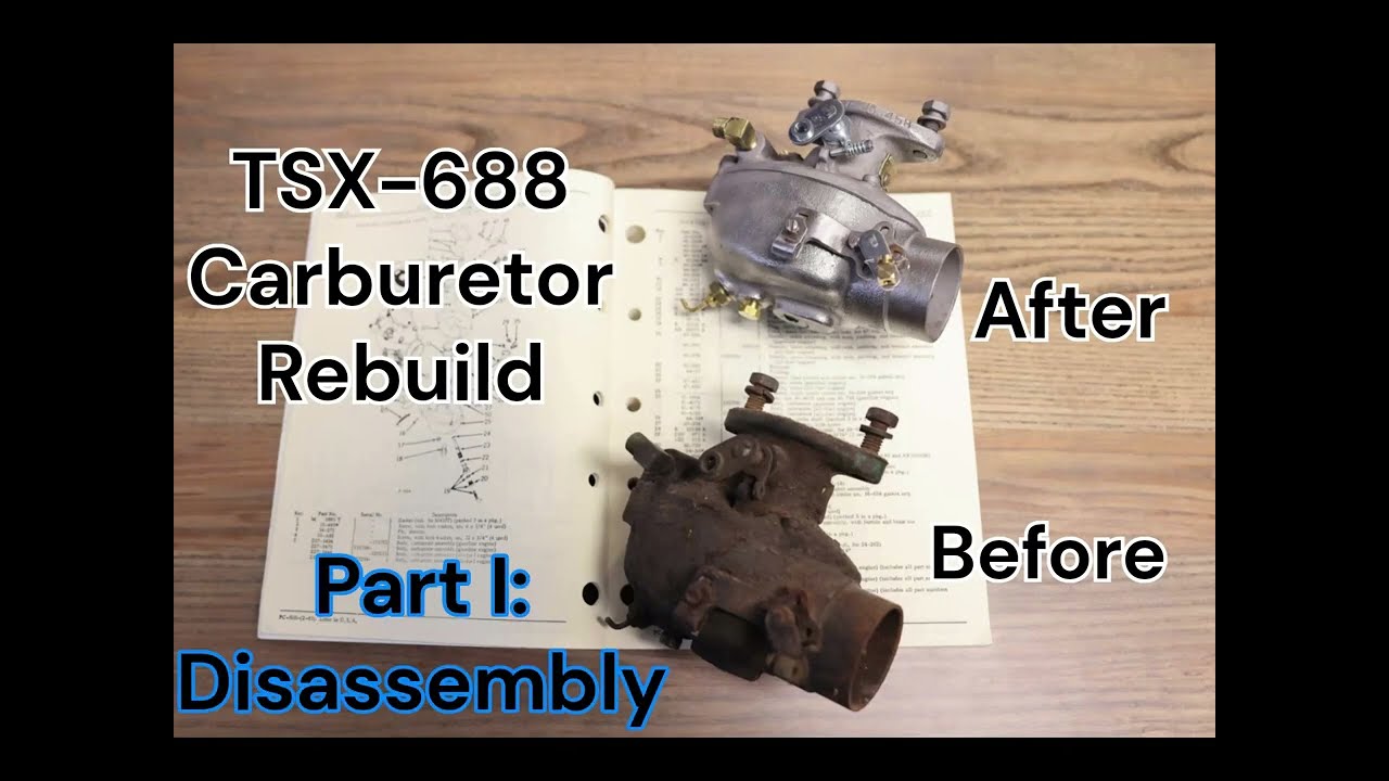 Marvel Schebler TSX 688 Carburetor from a John Deere 430 Two Cylinder Tractor: DISASSEMBLY.