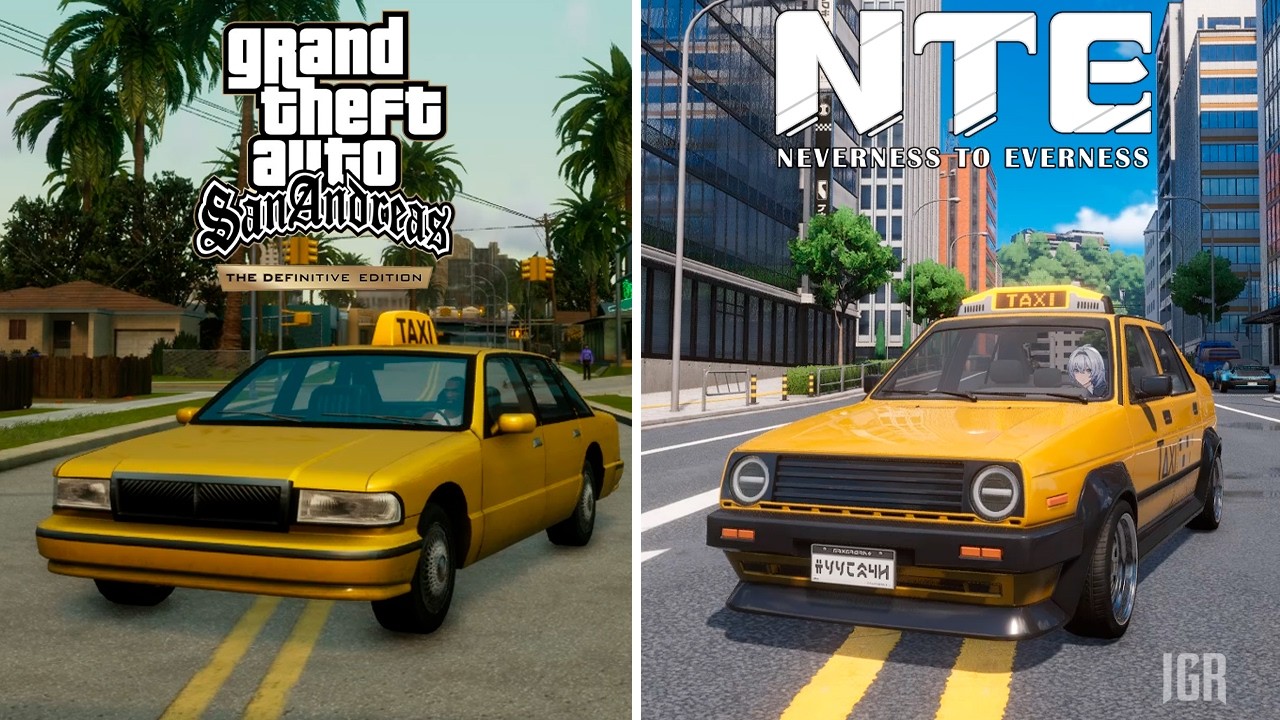Neverness to Everness против GTA San Andreas &mdash; сравнение деталей и физики