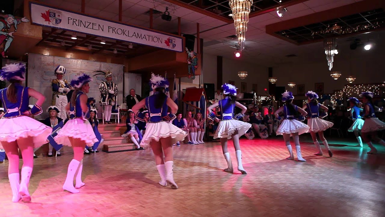 Blauen Funken Edmonton - Prinzenproklamation 2011 - Funken Garde Dance