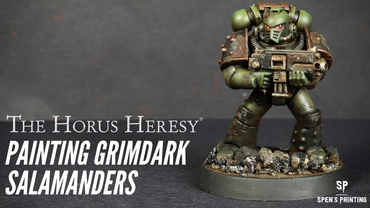 Warhammer Horus Heresy: Painting Grimdark Salamanders with Dirty Down Rust