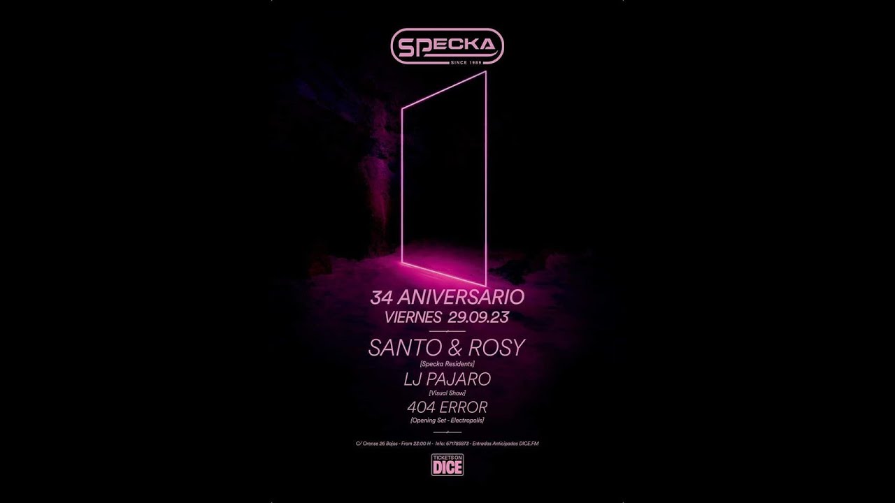 Specka   34 aniversario - 404Error - opening set 100% vinyl