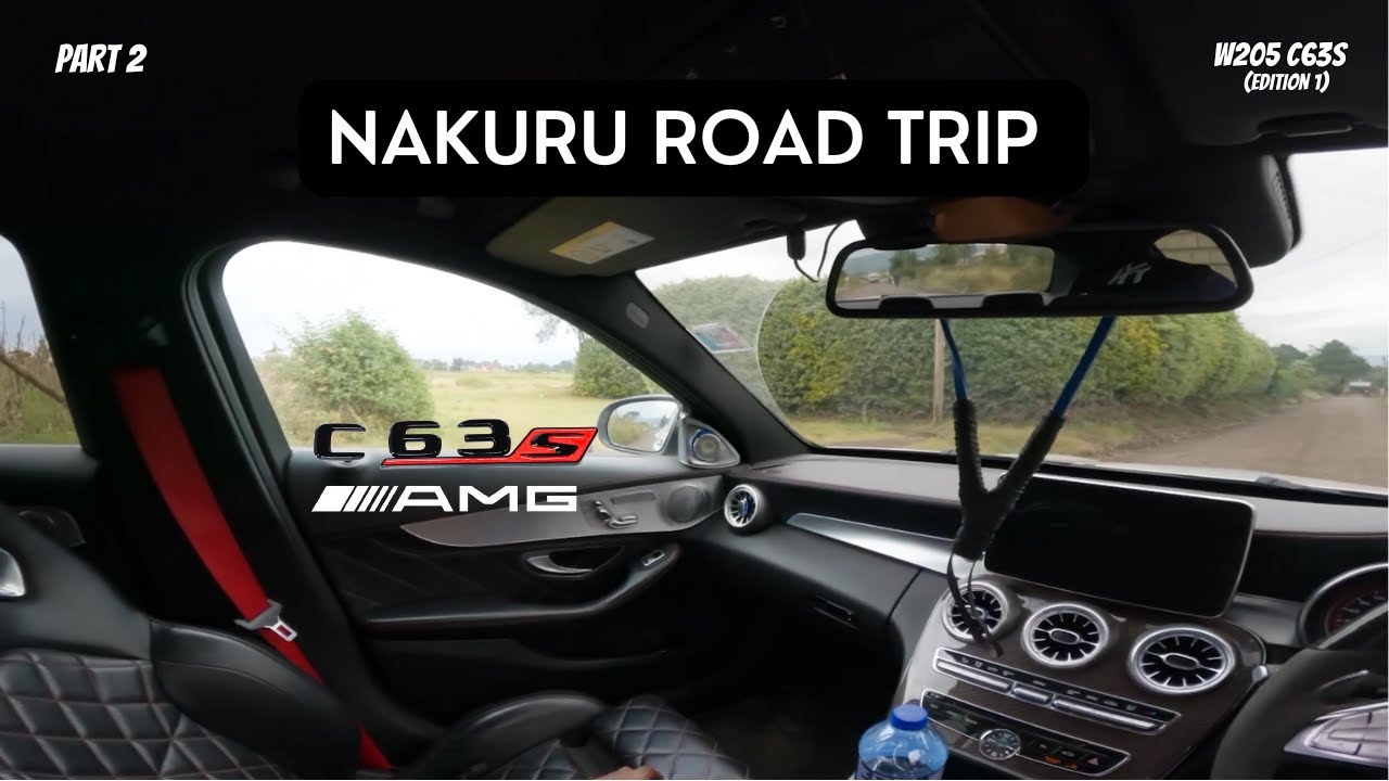Автопутешествие в Накуру (Часть 2) | За рулём Mercedes от первого лица | C63s AMG #gopro