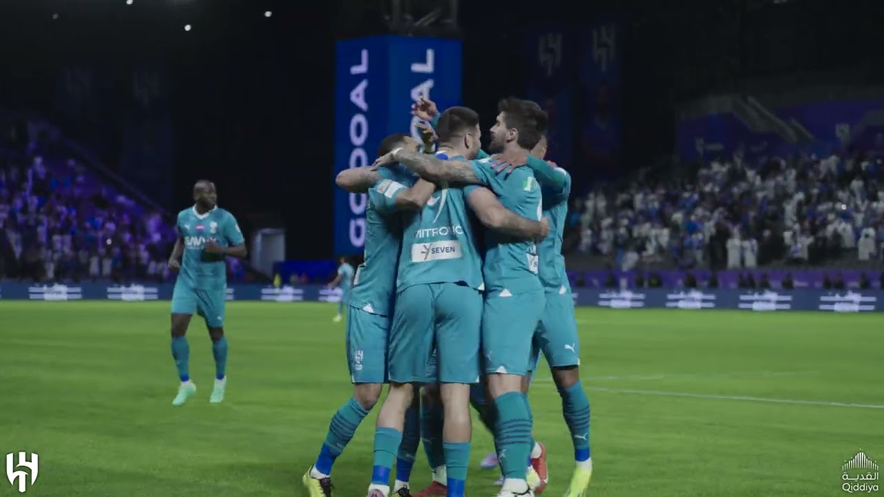 🎥 ليلة الثلاثية في #المملكة_أرينا 💙 #الهلال