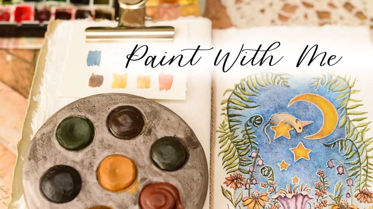 Magical ASMR Watercolor Painting Process | Calming Art Experience