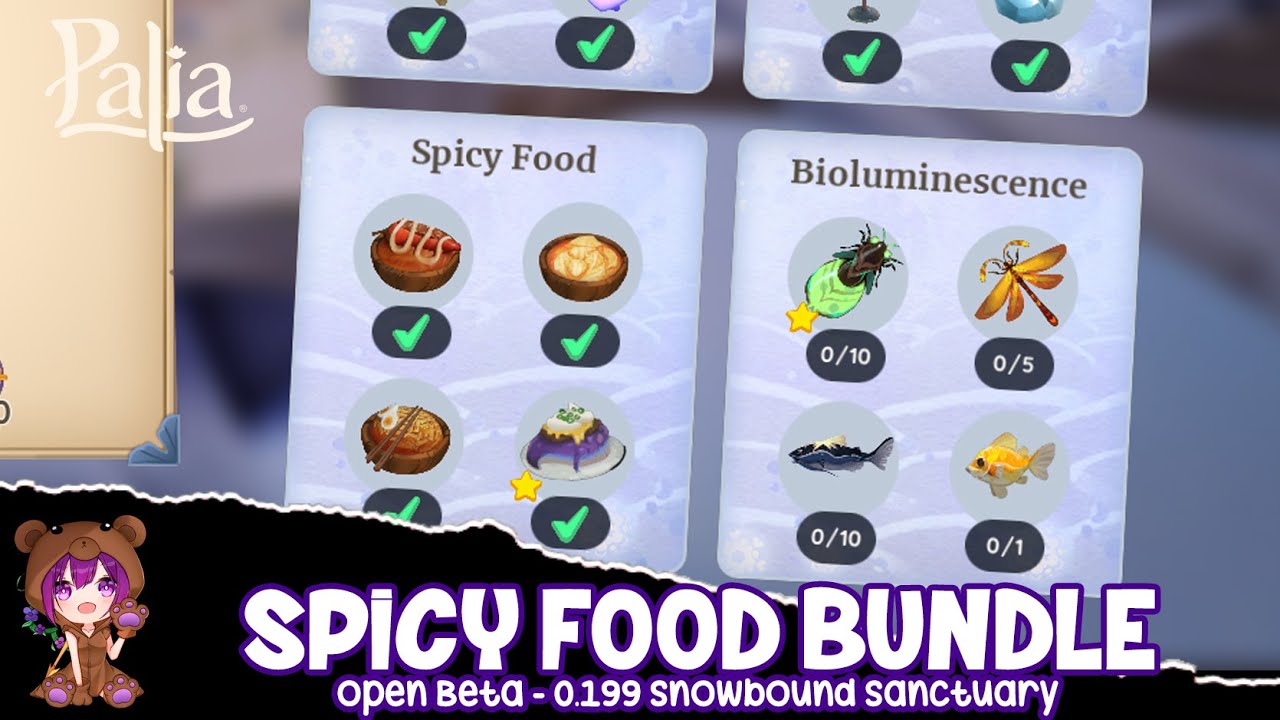 Spicy Food Bundle | Palia Snowbound Sanctuary Patch 0.199